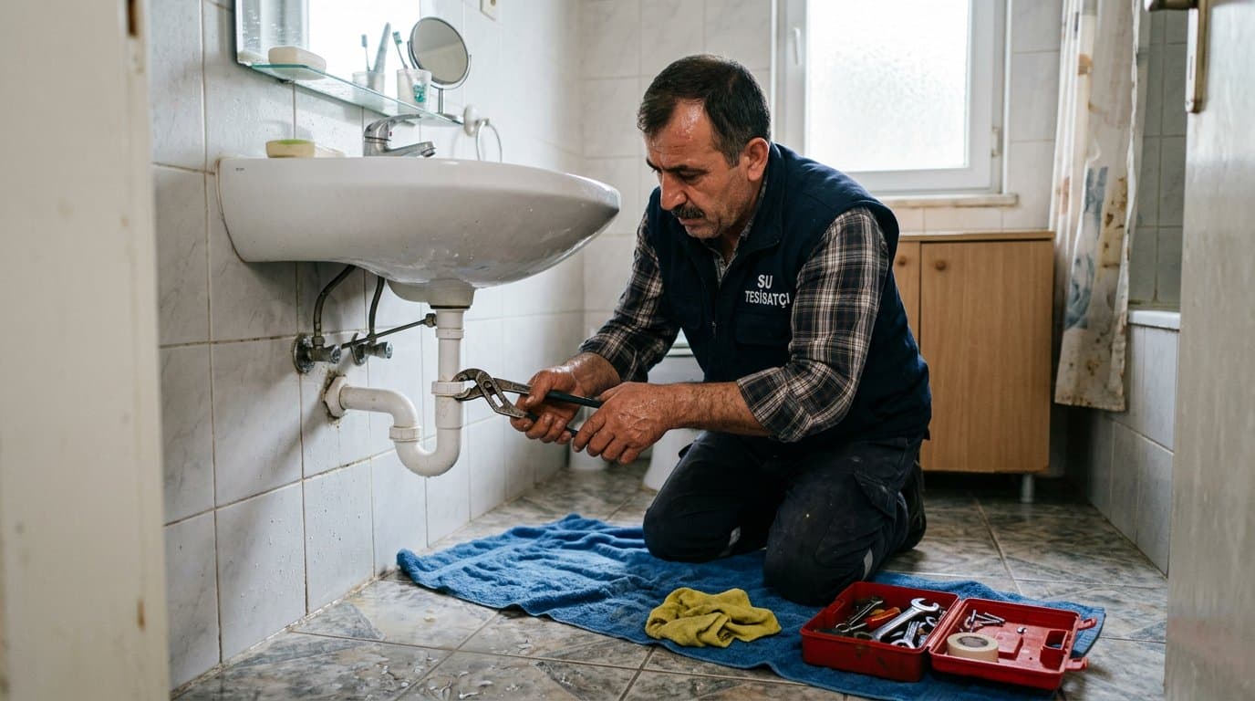 Mutfak Sifon Bakımı - Sızıntı ve Nem Kontrolü